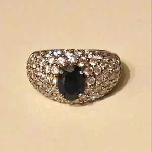 Monique Sapphire Sterling Silver Stauer Ring